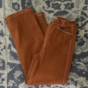 Madewell Women's Emmett Wide Leg Jeans in Brown